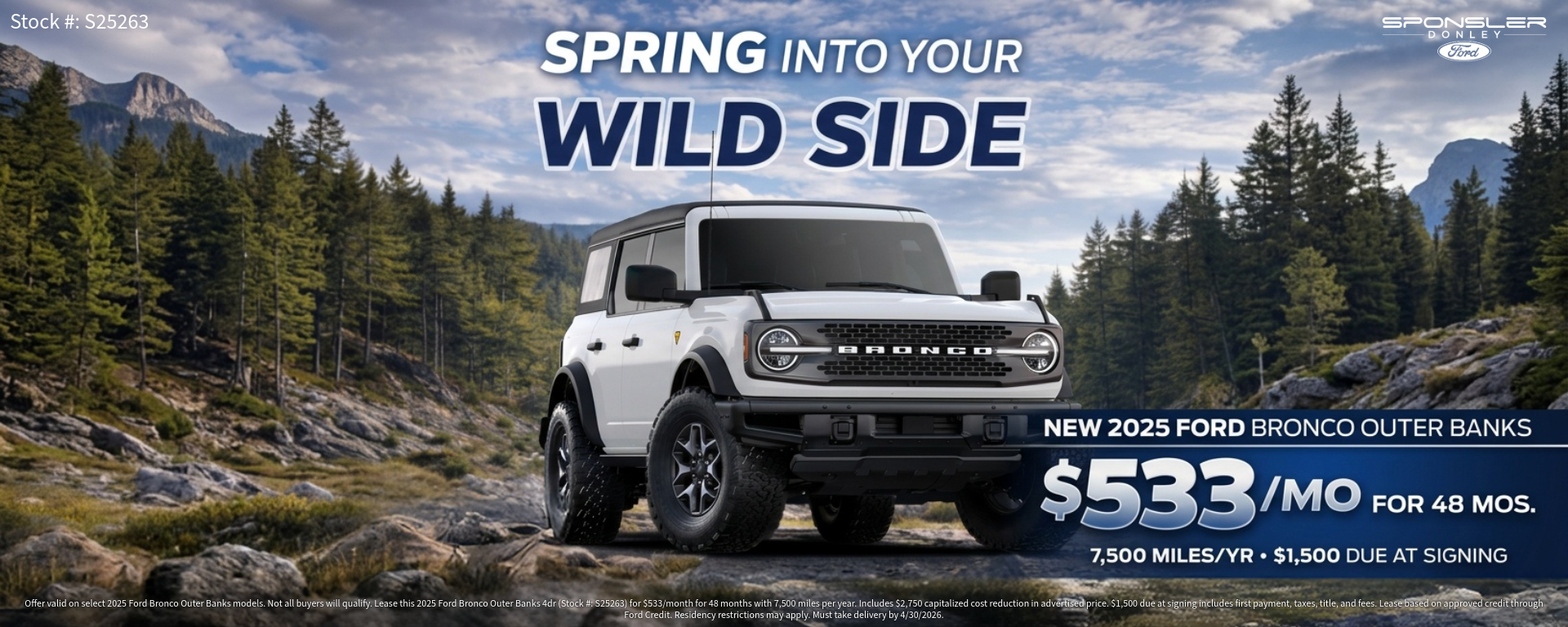 2025 Ford Bronco 4DR Outer Banks